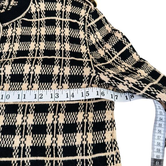 Don Sayres Wellmore Cardigan 10 Wool Blend Vintage Black Gold Buttons - Picture 8 of 12